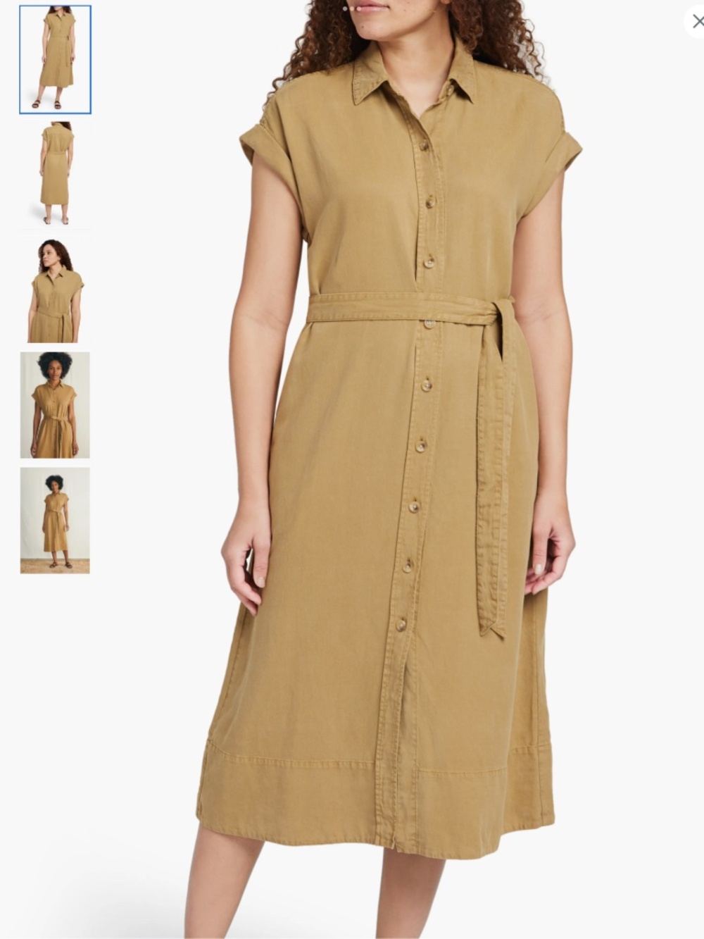 Faherty Arlie Short Sleeve Shirtdress